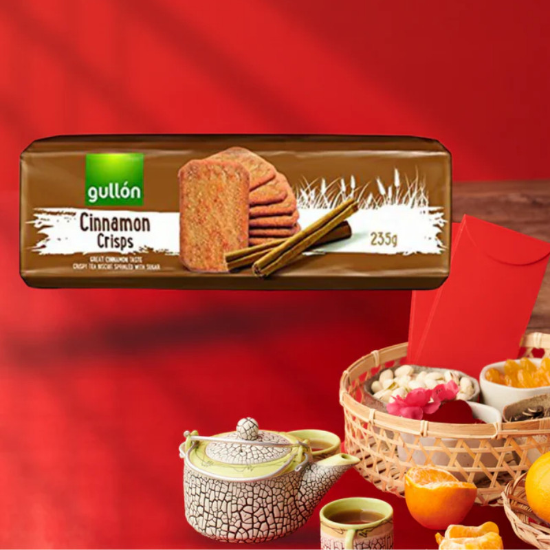 Bánh Quy Gullon Vị Quế Cinnamon 235g, Kết Hợp Giữa Độ Giòn Tan Và Hương Vị Quế Ấm Áp