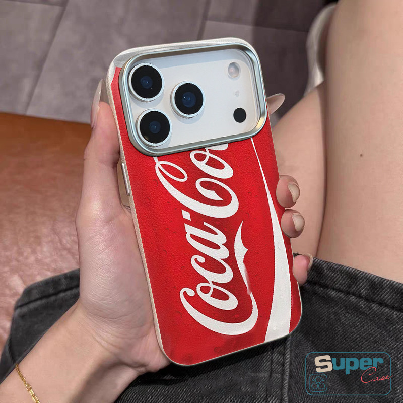 Ốp Lưng Tương Thích Cho iPhone 16 11 13 15 12 14 Pro Max 15 13 12 14 16 Pro XR X XS Max Thời Trang Thoáng Mát Cola Có Ga Uống Da Họa Tiết