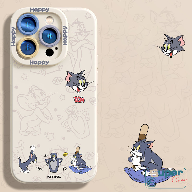 Ốp Lưng Tương Thích Cho IPhone 16 13 11 17 15 12 14 Pro Max XR X XS Max 7Plus 14 15 7 8 16 Plus 16E Air SE 2020 Hoạt Hình Chuột Ngộ nghĩnh Mèo Khủng Long Mũ Đội Đầu Cặp Đôi