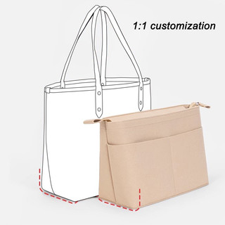 33 Túi Tote Người Mua Sắm Sắp Xếp Lưu Trữ Túi Xách Trang Điểm Túi Du Lịch Bên Trong Tổ Chức