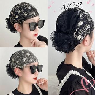Turban Ren Thêu Full Cover Cho Phái Nữ, Màu Trắng Co Dãn, Xu Hướng Thời Trang Mới