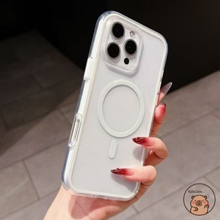 Dành Cho iQOO Z9 Turbo + Z6 Lite Z9x Z8 Z8x Z7 Z7x Z7i Z5x Z3 Ốp Điện Thoại 2 Trong 1 Từ Đen Trắng Trong Suốt Đơn Giản Chống Rơi Vỏ Mềm Chống Sốc Ốp Lưng
