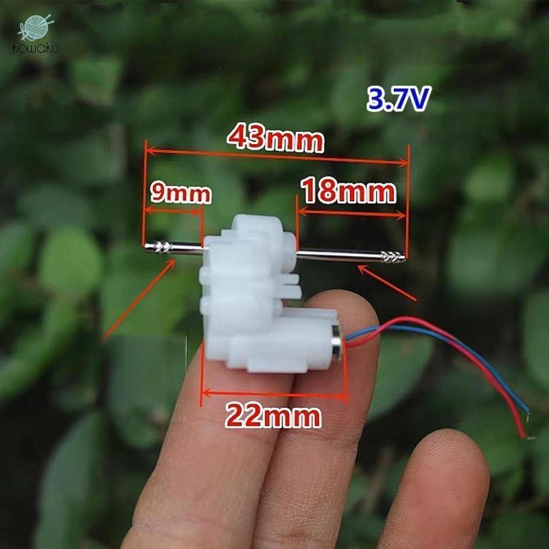 Mini 614 Coreless Gear Motor 390RPM Hiệu suất cao Hiệu suất cao DC 3.7V Gear Giảm tốc động cơ Ô tô Đồ chơi điện tử