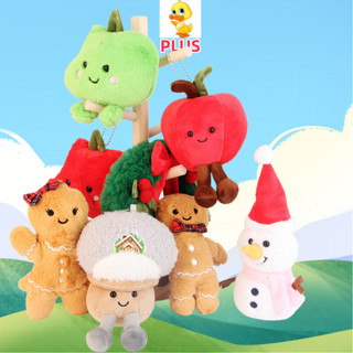 PLUS Giáng Sinh Series Mặt Dây Chuyền Sang Trọng Đồ Chơi Apple Bánh Gừng Giáng Sinh Vòng Hoa Người Tuyết Búp Bê Kawaii Trang Trí Nhà Cửa Tặng Quà Tặng Cho Bạn Bè Đồ Chơi Nhồi Bông
