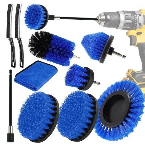 Bán Bàn Chải Khoan Điện 11 Mảnh Bộ Bàn Chải Làm Sạch Điện Đầu Bộ Vệ Sinh Gia Đình Đánh Bóng Đánh Bóng Loại Bỏ Bụi CIMZ