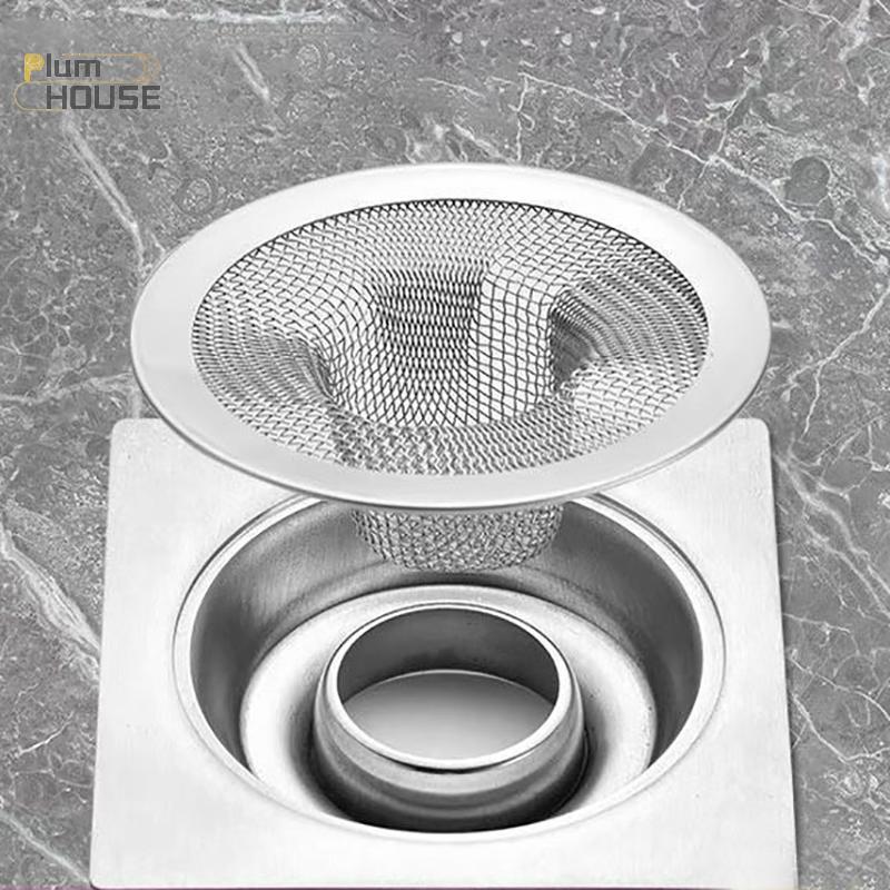 PlumHOUSE 1 Thép Không Gỉ Nhà Bếp Bồn Rửa Nước Lọc Phòng Tắm Thoát Nước Lọc Lưới Tắm Tóc Bắt Nút Chặn Phụ Kiện Nhà Bếp VN