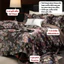 Bộ chăn ga gối Satiin kết hợp Cotton mềm mịn MemMinbedding Luxury họa tiết in hoa tinh sảo hiện đại - L41692