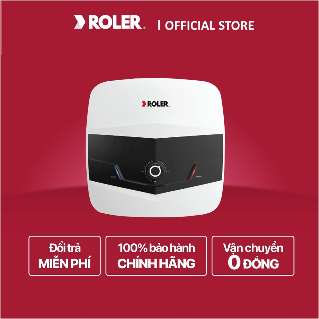 [ROLER OFFICIAL] Bình nóng lạnh gián tiếp 15L Roler WH-8111 (Kiểu vuông) - BH chính hãng,Ship 0đ