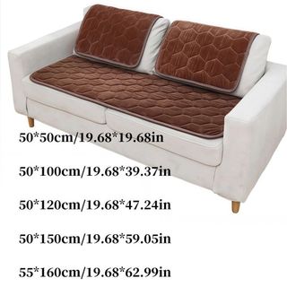 Đệm Sofa ASDFGER, Đệm Ghế Sofa Sang Trọng Chống Trơn Trượt, Đệm Cửa Sổ Vịnh Hình Chữ Nhật Bốn Mùa Màu Trơn Dày Nhà