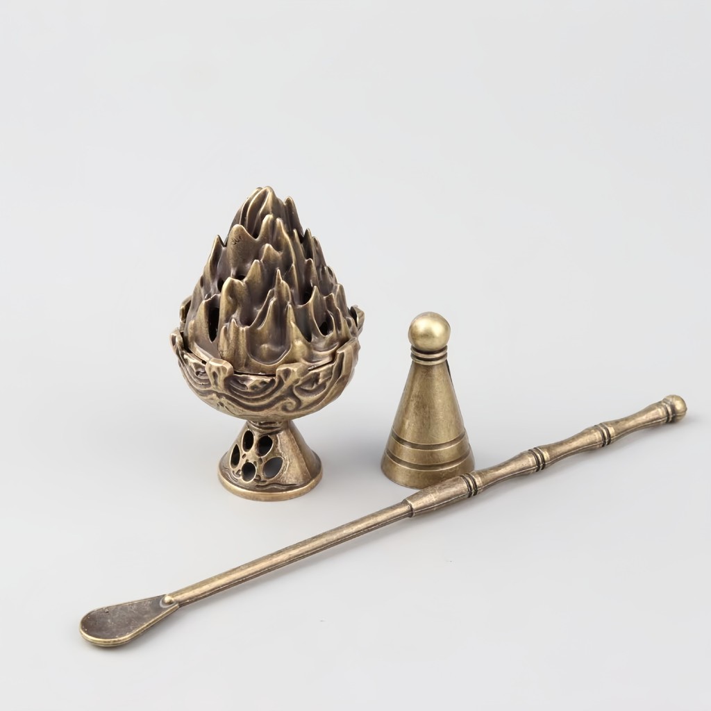 Mini Boshan Đốt Tự Chế Chùa Hương Thiền Lư Chống Dính Hương Nhỏ Mây Tốt Lành Cổ Trà Trang Trí JKLU