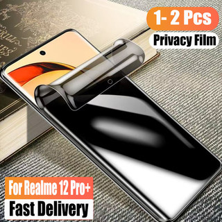 1-2 Chiếc Realme 12 Pro + Soft Privacy Hydrogel Bảo Vệ Màn Hình Cho Realme 15 14 13 11 Pro Plus 5G Phim Chống Gián Điệp