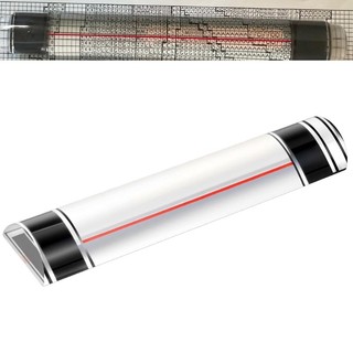 QUIM Dễ dàng mang theo Cân đo Acrylic với dải căn chỉnh màu đỏ Ống kính phóng đại Dễ dàng mang theo cho độ chính xác Needlewor