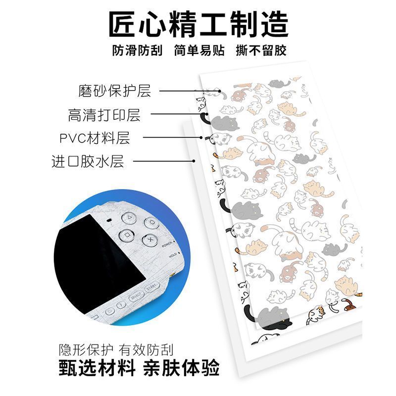PSP3000 / PSP2000 Miếng Dán PSP1000 Phim Anime Mờ Miếng Dán Bảo Vệ Cơ Thể / kkio
