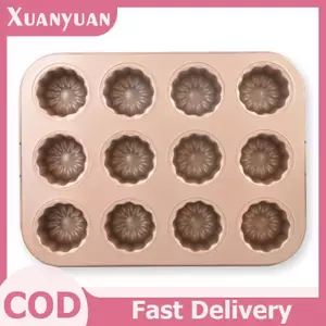 XUAN 1 / 4 / 6 / 9 Lỗ Khuôn Chống Dính Bánh Chảo Muffin Nhỏ Máy Nướng Cupcake Thép Carbon Bánh Ngọt Khuôn Cupcake Giá Đỡ VN