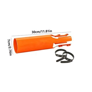 AUGUSTIN Airflow Booster, Dễ dàng gắn vòi phun tròn Máy thổi lá đính kèm, Bộ phận thay thế cầm tay Tất cả thời tiết Đôi luồng không khí Máy thổi lá tăng cường chăm sóc bãi cỏ