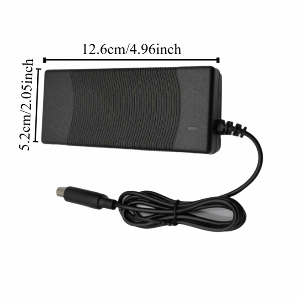 Bộ sạc xe tay ga điện HOBBYIN, Bộ sạc pin 42V 2A màu đen, Đầu nối DC 5,5mm bền bỉ Bộ chuyển đổi nguồn cho xe tay ga điện