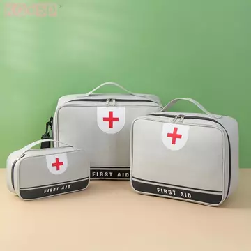 KQdsp Túi đựng thuốc di động Du lịch ngoài trời Túi sơ cứu y tế di động Túi đựng thuốc tại nhà Dung tích lớn Túi đựng thuốc tại nhà