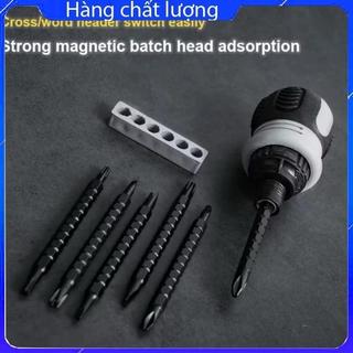 CR-V Tua Vít Trợ Lực Đảo Chiều Có Nam Châm Chất Liệu Thép CR-V Bền Bỉ với 6 Đầu Vít Đa Năng
