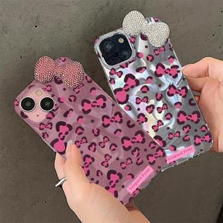 Ốp Lưng Da Báo Nơ Ngọc 3D Hợp Thời Trang Cho Redmi Note 12 10 9 Pro 14S 12s 10s 9s Xiaomi Redmi 13C 15C 15 A5 A3 12C Mi 14T 13T 15T Pro 11 Lite Cô Gái Vỏ Điện Thoại
