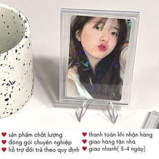 Giá Đỡ Ảnh Bo Góc Tam Giác Trong Suốt Acrylic Decor Card Idol Góc Học Tập Xinh Timo VPBL35