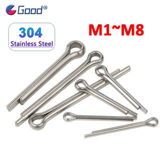 M1 M1.2 M1.5 M2 M2.5 M3 M3.2 M4 M5 M6 M6.3 M8 304 Thép Không Gỉ Chia Kẹp Khóa Cotter Giữ Pin Chia Chia Kẹp