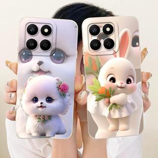 Dành Cho Honor 400 Vỏ Điện Thoại Thông Minh Trên Honor X7D Vỏ Capa Hoạt Hình Mèo Gấu Trúc Thỏ Phi Hành Gia Họa Tiết Ốp Lưng TPU Mềm Silicone