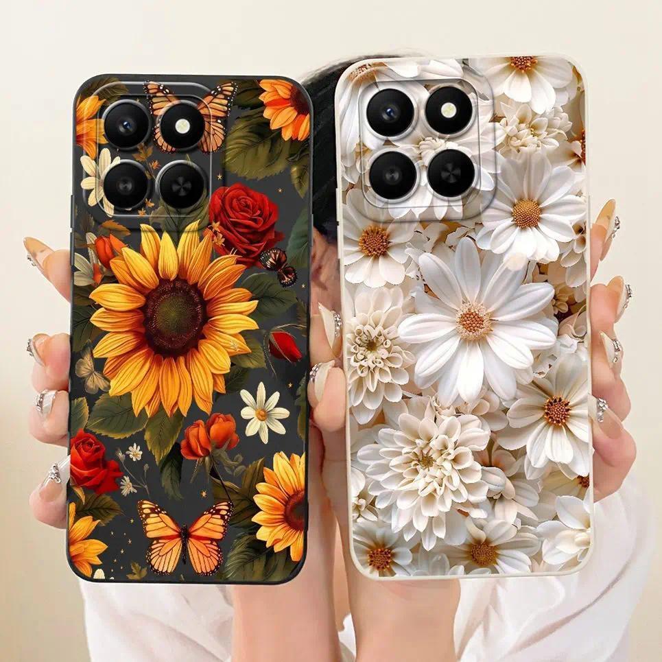 Ốp Điện Thoại Thiết Kế Thời Trang Sang Trọng Cho Huawei Honor 400 Smart X7D 4G HonorX7d 400Smart Vỏ Silicon Mềm Vỏ Bướm Hoa