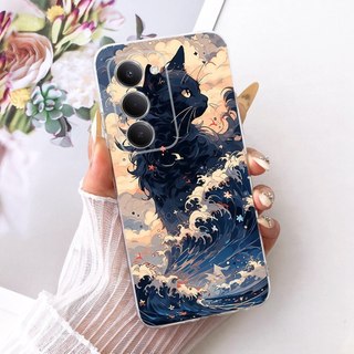 Dành Cho Xiaomi Redmi 15 4G Ốp Lưng 171mm Phiên Bản Toàn Cầu Vỏ Hoa Phổ Biến Đá Cẩm Thạch Trong Suốt Silicon Mềm Funda Cho Redmi15 4G Vỏ Điện Thoại