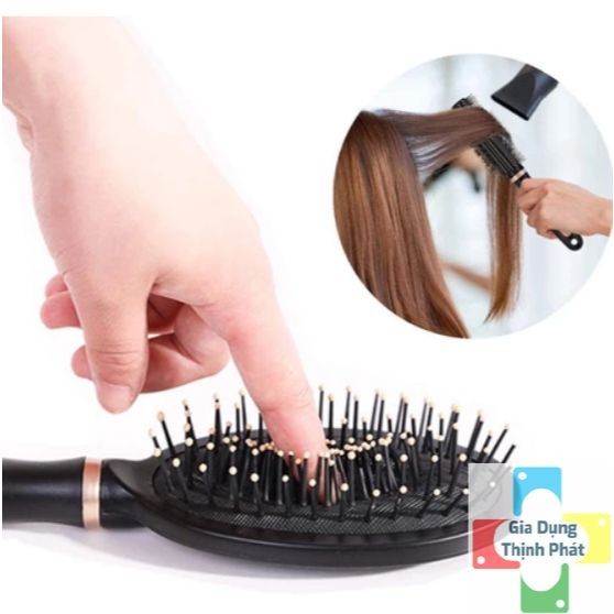 Bộ 3 Lược Gỡ Rối Tóc Chống Tĩnh Điện, Massage Thư Giãn Da Đầu An Toàn, Lược Tạo Kiểu Chuẩn Salon
