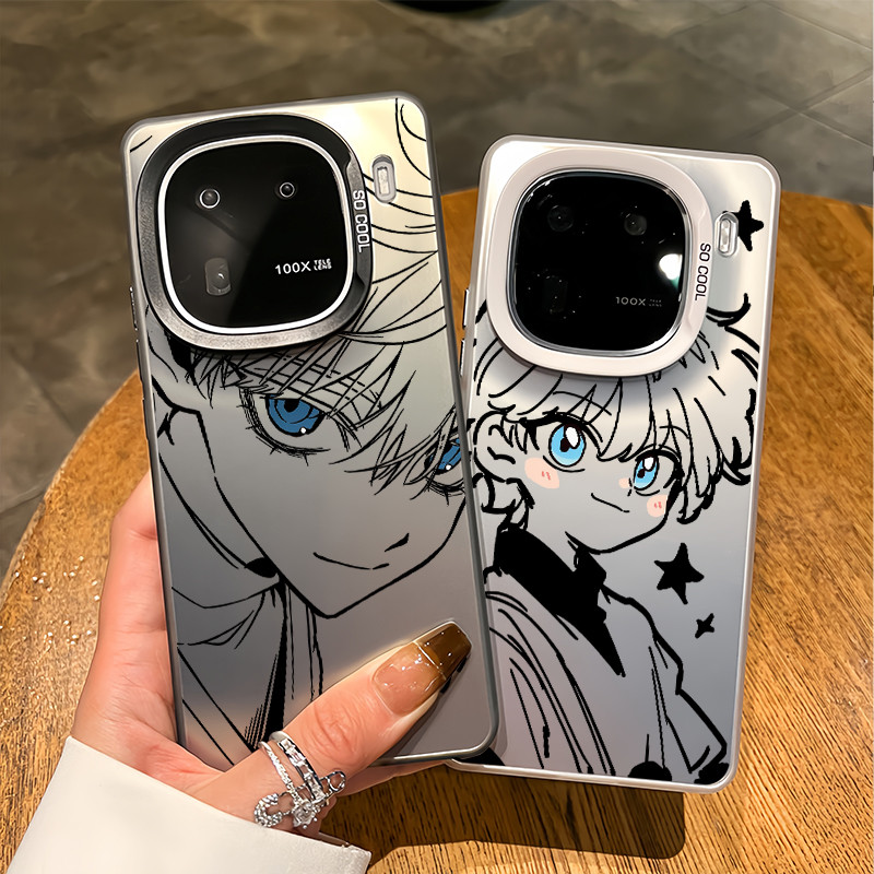 Ốp điện thoại Hunter x Hunter Killua Zoldyck cho iQOO 15 13 12 Pro Z10 Turbo Z9 Z9X Neo 10 Pro Plus Neo 9 Vỏ Laser cứng cho iQOO Z9 Turbo Z8 Vỏ iQOO chống sốc