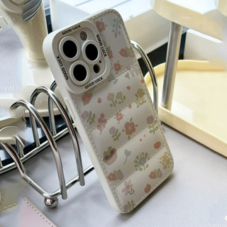 Ốp điện thoại minh họa hoa nhỏ cho iPhone 17 / 17Air / 16E / 15 Plus / 14 / 13 / 12 / 11 / Pro Max. Chống sốc rơi. Hộp đựng túi khí kiểu áo khoác silicon lỏng che phủ toàn diện