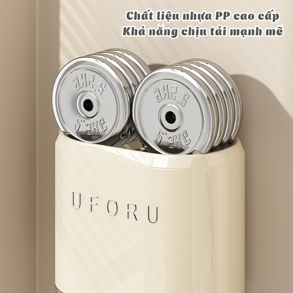 Ống Đựng Đũa Muỗng Treo Tường Chia 2 Ngăn Tiện Lợi Chất Liệu Nhựa Cứng Cáp DINO