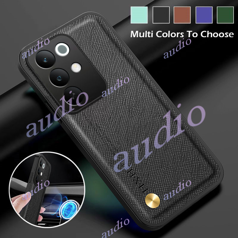 Ốp lưng chống sốc cho Camera da chéo Realme C85 Pro 4G 5G cho realme C85x C85 Pro C85Pro 4G Ốp lưng chống sốc Da sang trọng cho RealmeC85 Pro RealmeC85Pro 4G Giá đỡ từ tính trên ô tô