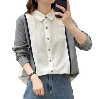 [Hàng có sẵn] Áo sơ mi nữ 100% cotton phiên bản Hàn Quốc phù hợp mùa xuân