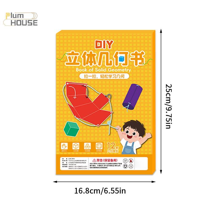 PlumHOUSE Kéo Dây 3D Hình Học Sách Trẻ Em DIY Chắc Chắn Sách Chắc Chắn Mô Hình Hình Học Không Gian Trò Chơi Huấn Luyện Tư Duy VN