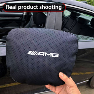 Gối tựa đầu & thắt lưng ô tô Đệm da mềm cho Benz AMG A B C E S Class AMG E200 W210 W203 W124 W204 W211 W123 W205 W212 W203 C200 Phụ kiện nội thất