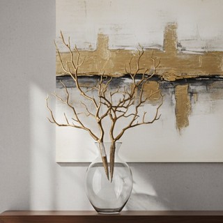Cành Cây Khô San Hô Giả Trang Trí Nhà Cửa Màu Vàng Bạc Bắc Âu Nhánh Gạc Hươu Nhân Tạo Decor Phòng Khách Để Bàn Tiệc Cưới Phụ Kiện Cắm Bình Hoa Đạo Cụ Chụp Ảnh Vintage Sang Trọng Nhựa Dẻo DIY Cao Cấp Lung Linh Hiện Đại Twig Stem
