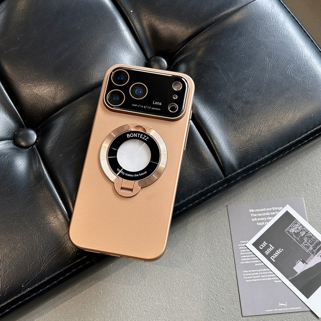 Thích hợp cho iphone 17 Pro Max PC Vỏ điện thoại giá đỡ từ tính cửa sổ lớn