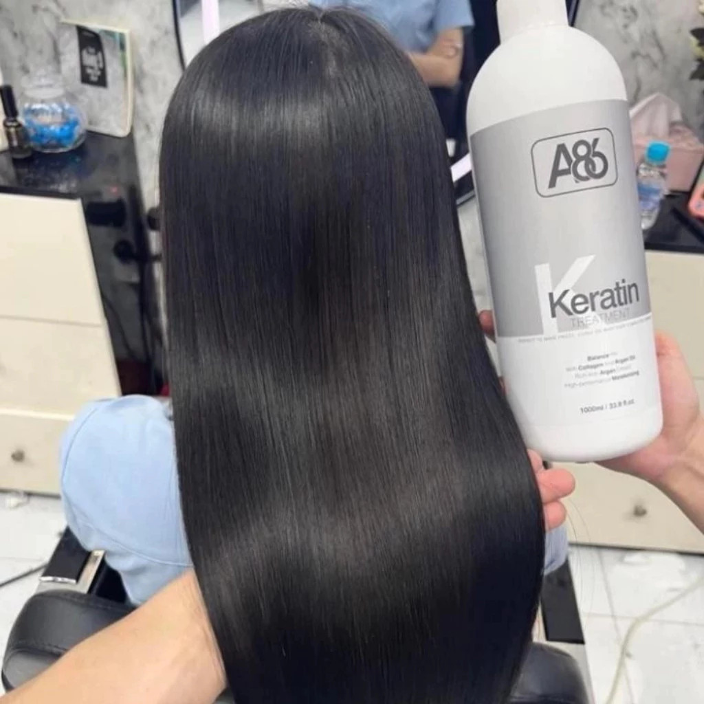 Keratin A86, Keratin phục hồi tóc hư tổn, tóc nhũn, tóc cháy khô xơ, bông xù chai 1000ml | Trunghair