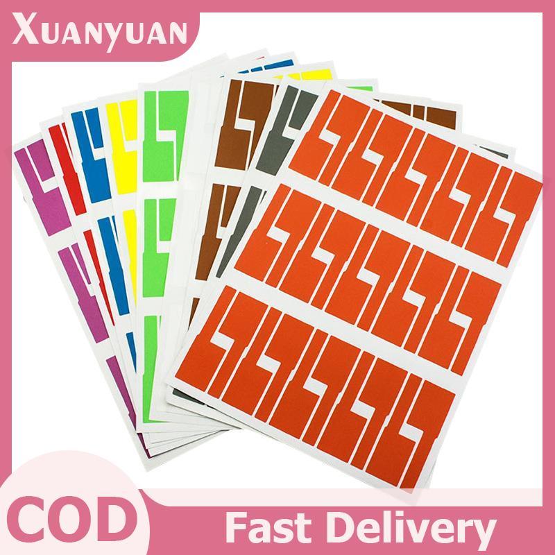 XUAN 150 Cái / 5 Tờ Nhãn Cáp Dây Đánh Dấu Mạng Laser Chống Thấm Nước Thẻ VN