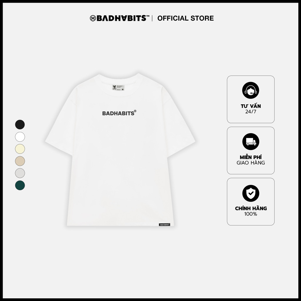 Áo Thun Unisex BAD HABITS BASIC - Local Brand Chính Hãng | BigBuy360 - bigbuy360.vn
