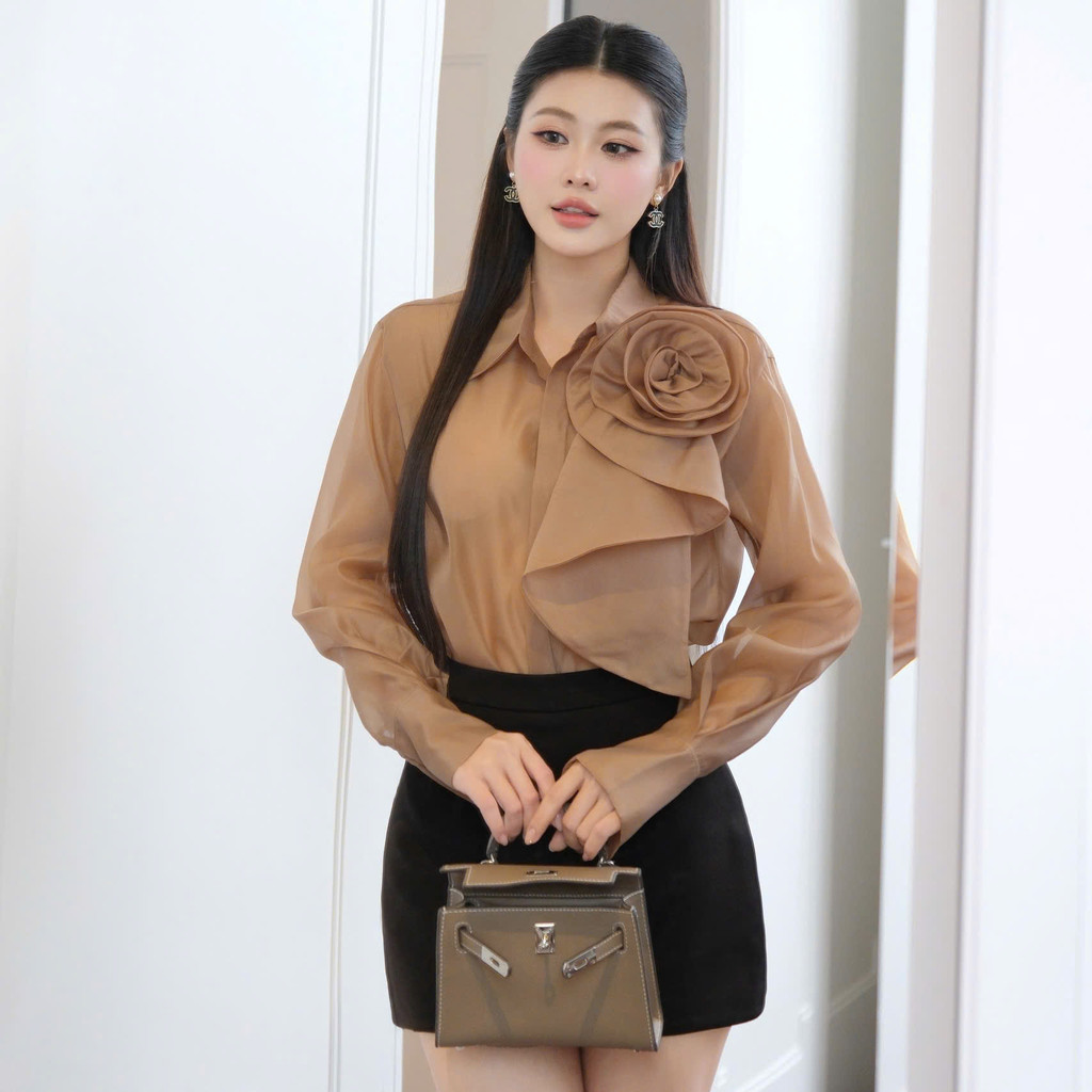 Chân váy nữ Masara màu đen basic phong cách công sở thanh lịch MV873