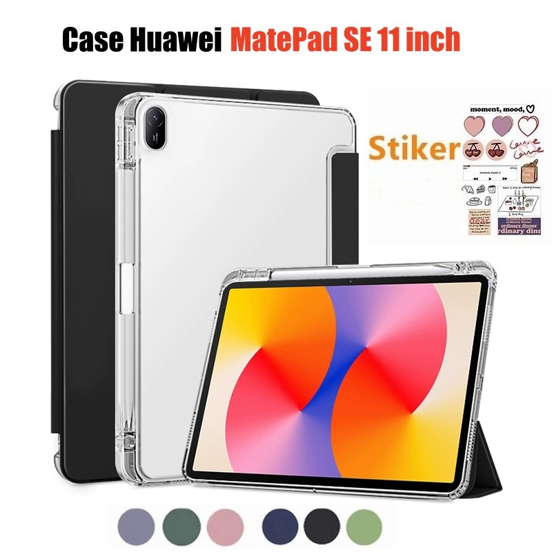 Ốp lưng Huawei MatePad SE 11 Inch cho Huawei Pad 11 "/ Mate Pad 11 Inch có giá đỡ bút chì Vỏ bảo vệ trong suốt từ tính