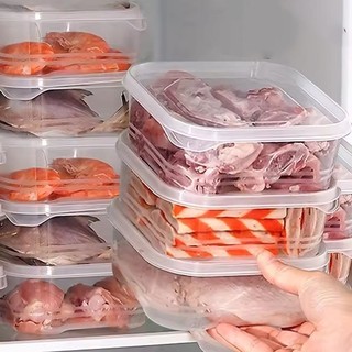 1 / 3 / 5 Hộp Bảo Quản Thịt Đông Lạnh - Phân Loại Thực Phẩm Kín Hộp Đựng Tươi Giữ Kín