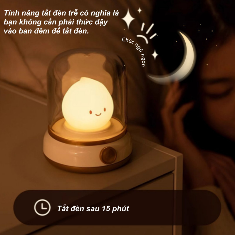 Đèn bàn Mini dễ thương,Đèn ngủ USB di động sáng tạo Đèn khí quyển để bàn,Món quà tốt nhất cho trẻ em
