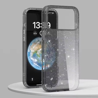 [JLK] Ốp Điện Thoại Từ Tính Trong Suốt Bling Long Lanh Cho IPhone 17 Air 16E 15 14 Plus 13 12 Pro Max Vỏ Bảo Vệ Sạc Không Dây Chống Sốc