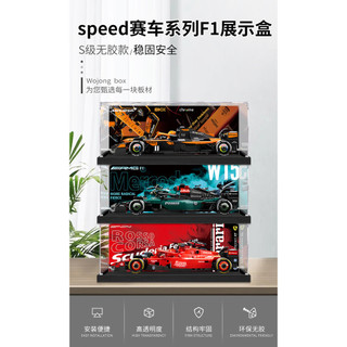 [Hộp chống bụi acrylic] Thích hợp cho xe đua Lego speed Series F1 77242 77244 77251 Hộp trưng bày acrylic chống bụi
