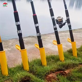 Cần câu cá biển chất lượng cao với giá đỡ đất chắc chắn, phù hợp cho hồ, sông và bãi biển