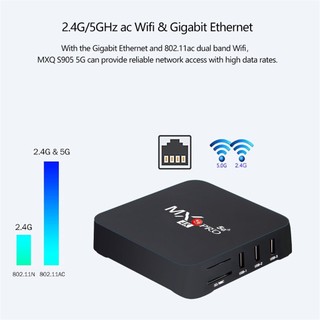 SUBOGDG Android TV Box Mxq Pro Ram 16+256GB Smart Tivi Box 4K Wifi 5G Android