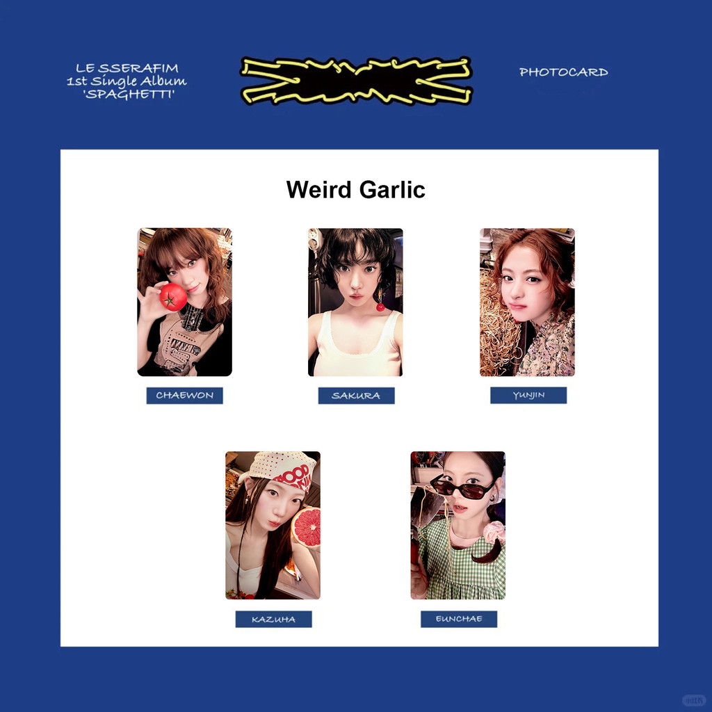 5-7 Chiếc SPAGHETTI Photocards Khác Nhau WEVERSE TIÊU CHUẨN 2025 EASY CRAZY HOT Album Lomo Cards SAKURA KIM CHAEWON HUH YUNJIN KAZUHA HONG EUNCHAE SOLO Bưu Thiếp YM